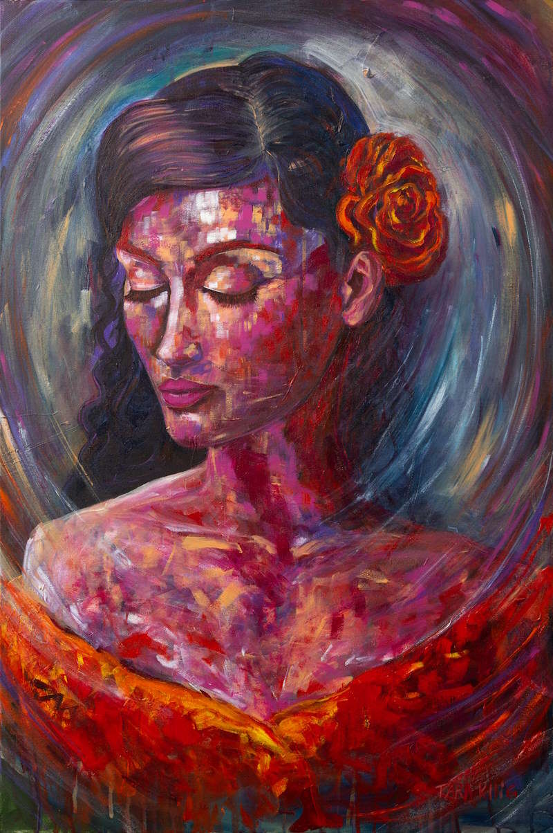 Woman with Flower