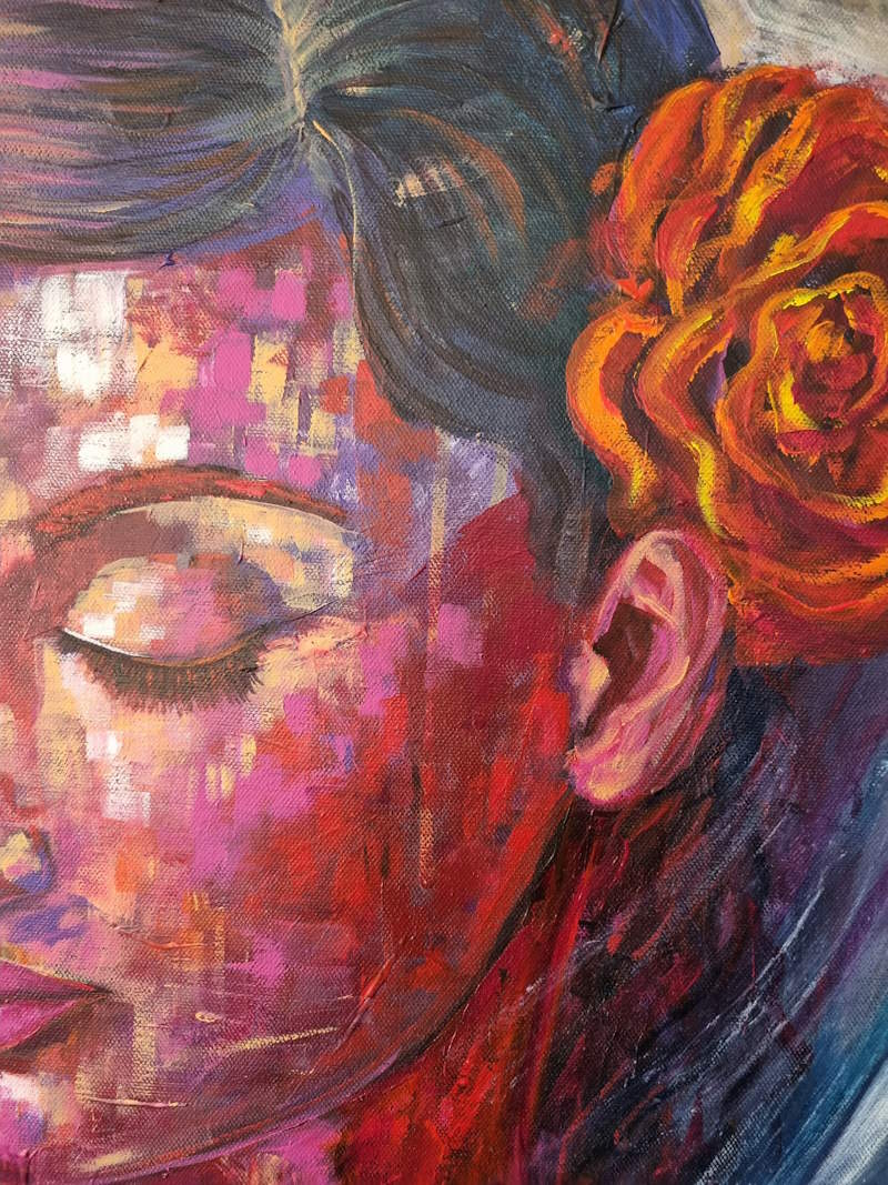 Woman with Flower