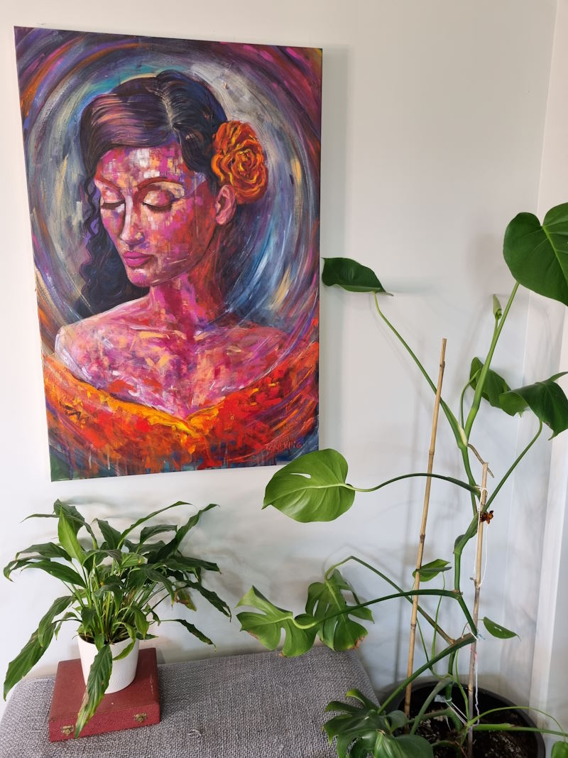Woman with Flower